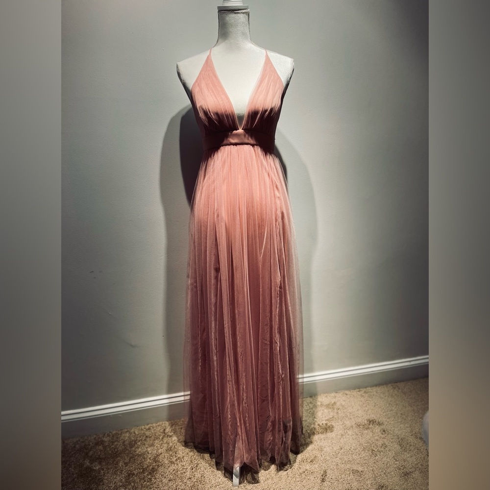 Windsor Mauve Maxi Plunge Dress❤️